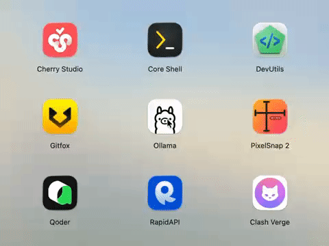 NovaPadGo drag to create folder animation