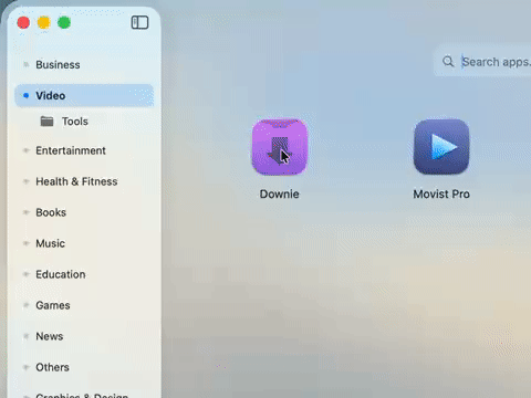 NovaPadGo drag app to tab animation